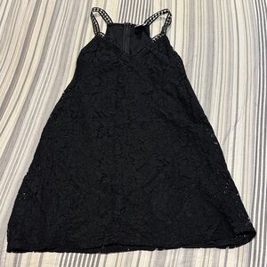 Blue Rain Elegant Black Lace Dress